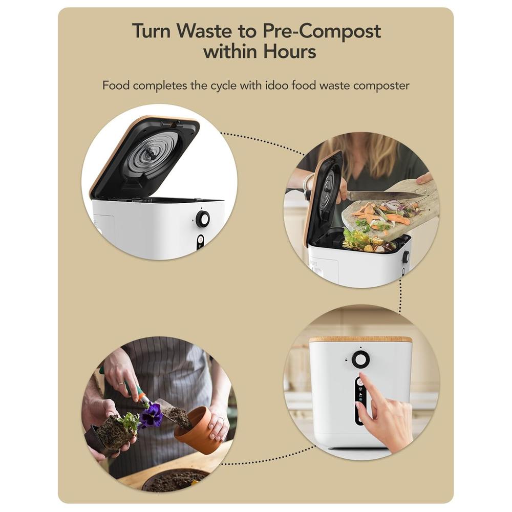 thinkstar Electric Composter For Kitchen, 3L Smart Kitchen Composter ...