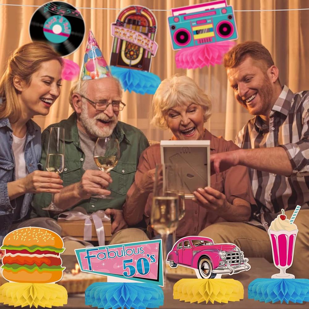 thinkstar 50 S Party Decorations 1950S Decorations 50'S Theme Birthday