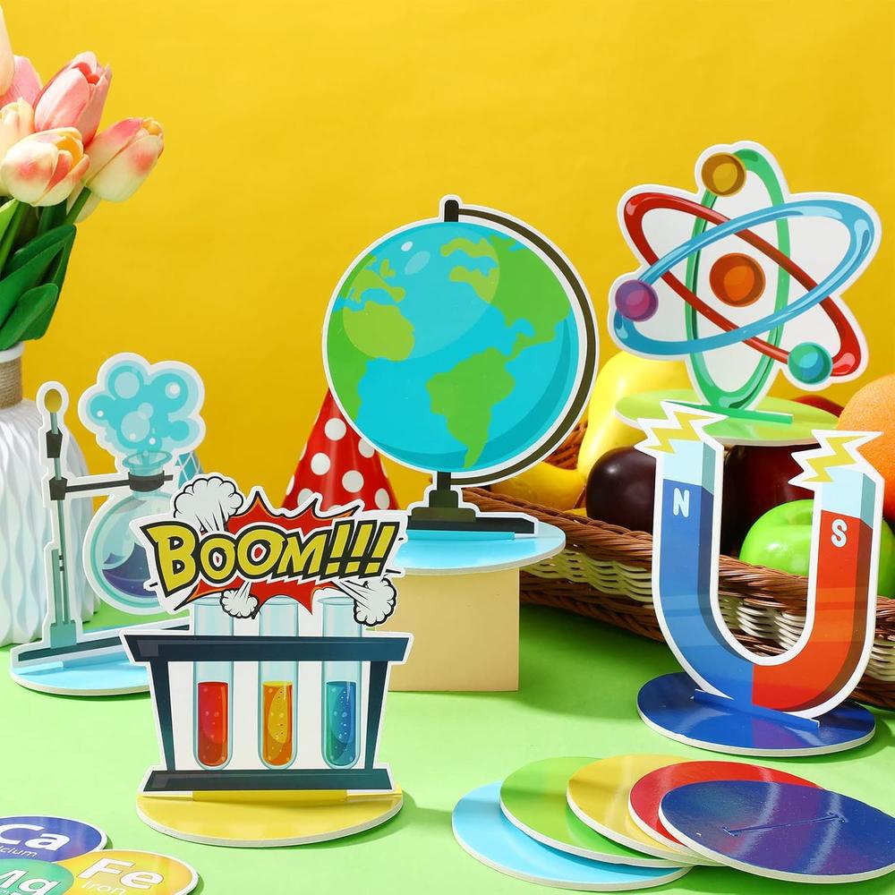 thinkstar 18 Pcs Science Party Decorations Science Themed Table ...