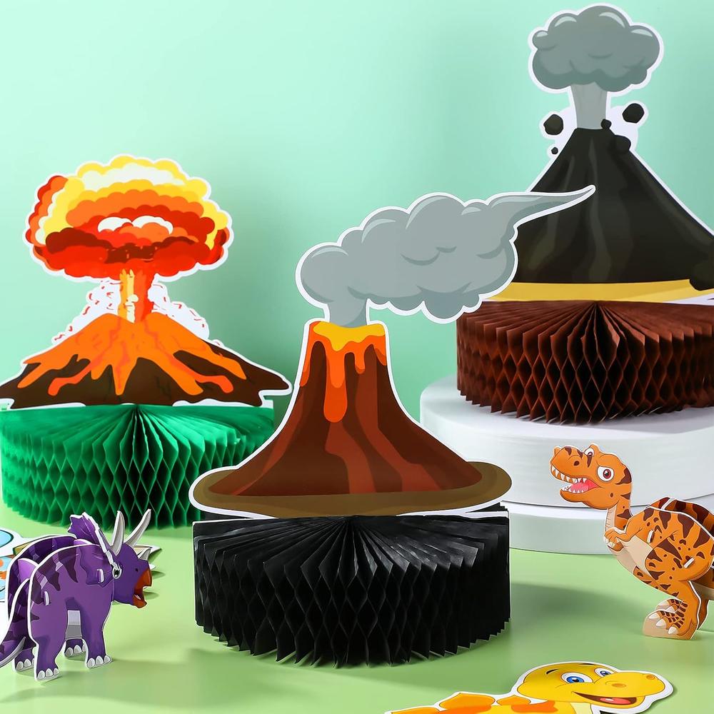 Fun Volcano Display thinkstar 6 Pieces Volcano Centerpieces Volcano Party Favor Decoration ...