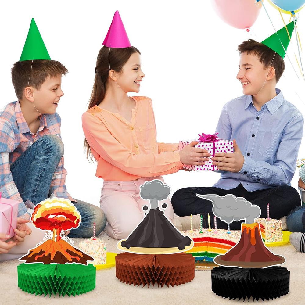 Fun Volcano Display thinkstar 6 Pieces Volcano Centerpieces Volcano Party Favor Decoration ...