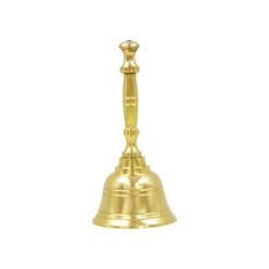 thinkstar Solid Brass Hand Held Bell For Wedding Events Decoration, Food Line, Alarm, Jingles, Ringing And Service Bell (Medium)