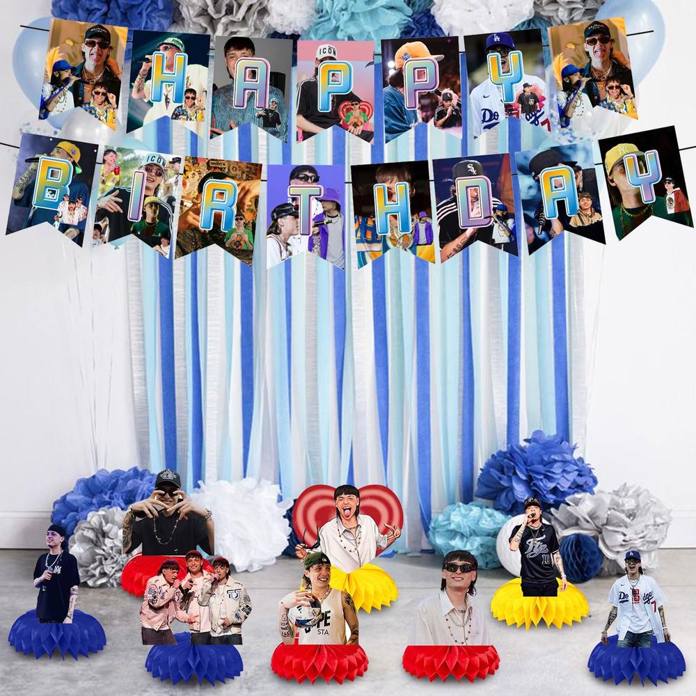 Ti Rapper Decor thinkstar 9Pcs Birthday Party Decorations, Rapper Singer Party ...