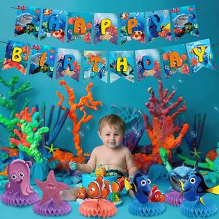 thinkstar Finding Nemo Birthday Party Supplies, Finding Nemo Birthday Party  Supplies Honeycomb Centerpiece,8Pcs Finding Nemo