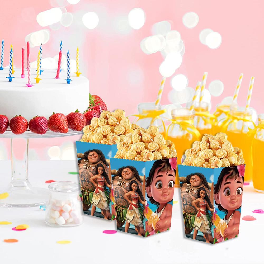 Set Festa Moana - Scatole Popcorn E Bomboniere Compleanno Bambini - Foto 7