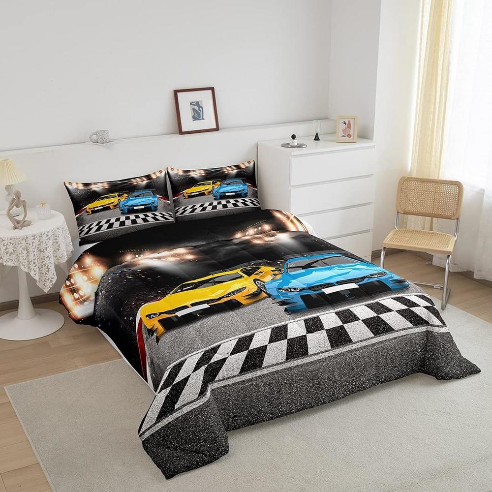 Thinkstar Sports Car Comforter Extreme Sports Decor Comforter Set For thinkstar-sports-car-comforter-extreme-sports-decor-comforter-set-for