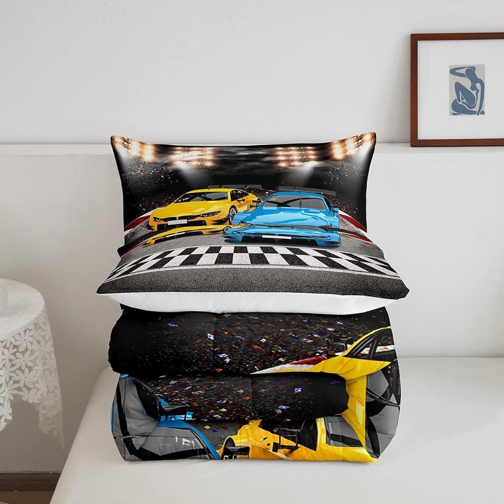 Thinkstar Sports Car Comforter Extreme Sports Decor Comforter Set For thinkstar-sports-car-comforter-extreme-sports-decor-comforter-set-for