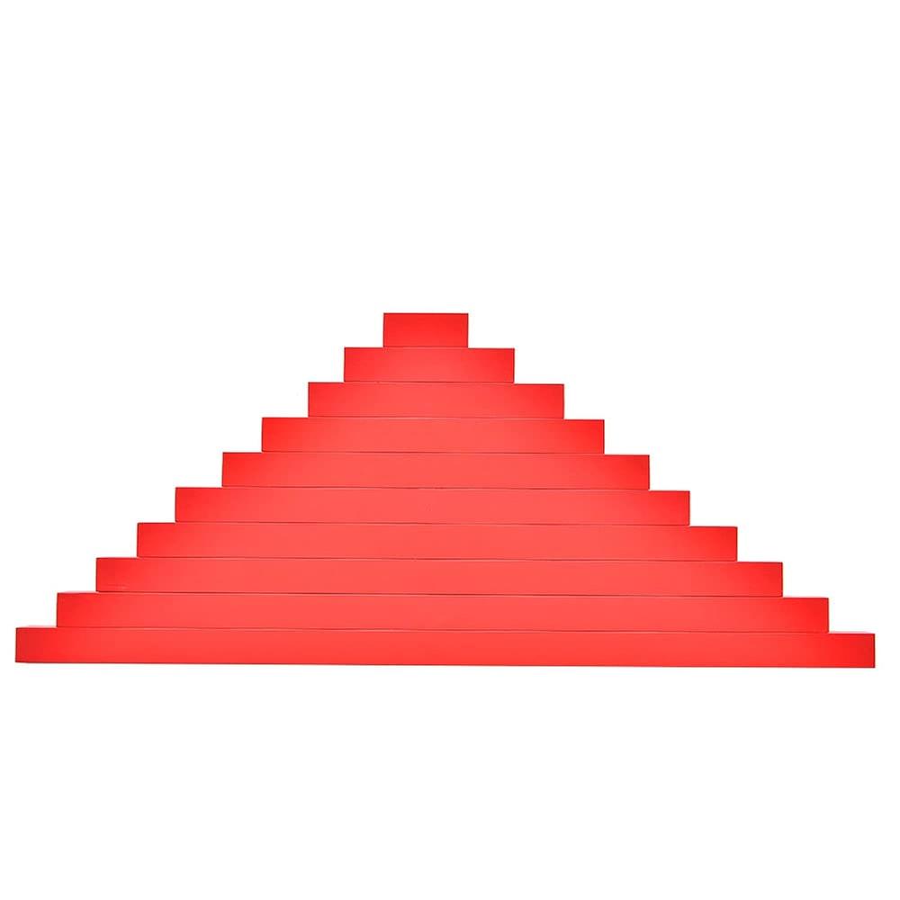 thinkstar Montessori Long Red Rods Montessori Sensorial Toys Material ...
