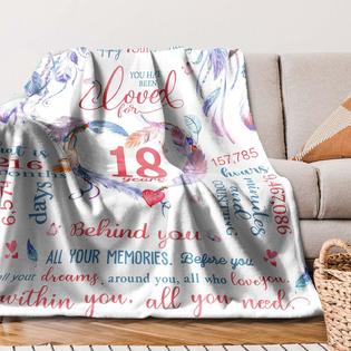thinkstar 18Th Birthday Gifts For Girls Blanket 18 Year Old Girl Birthday  Best Gifts For 18 Year Old Girl 18Th Birthday Gifts 18Th B…