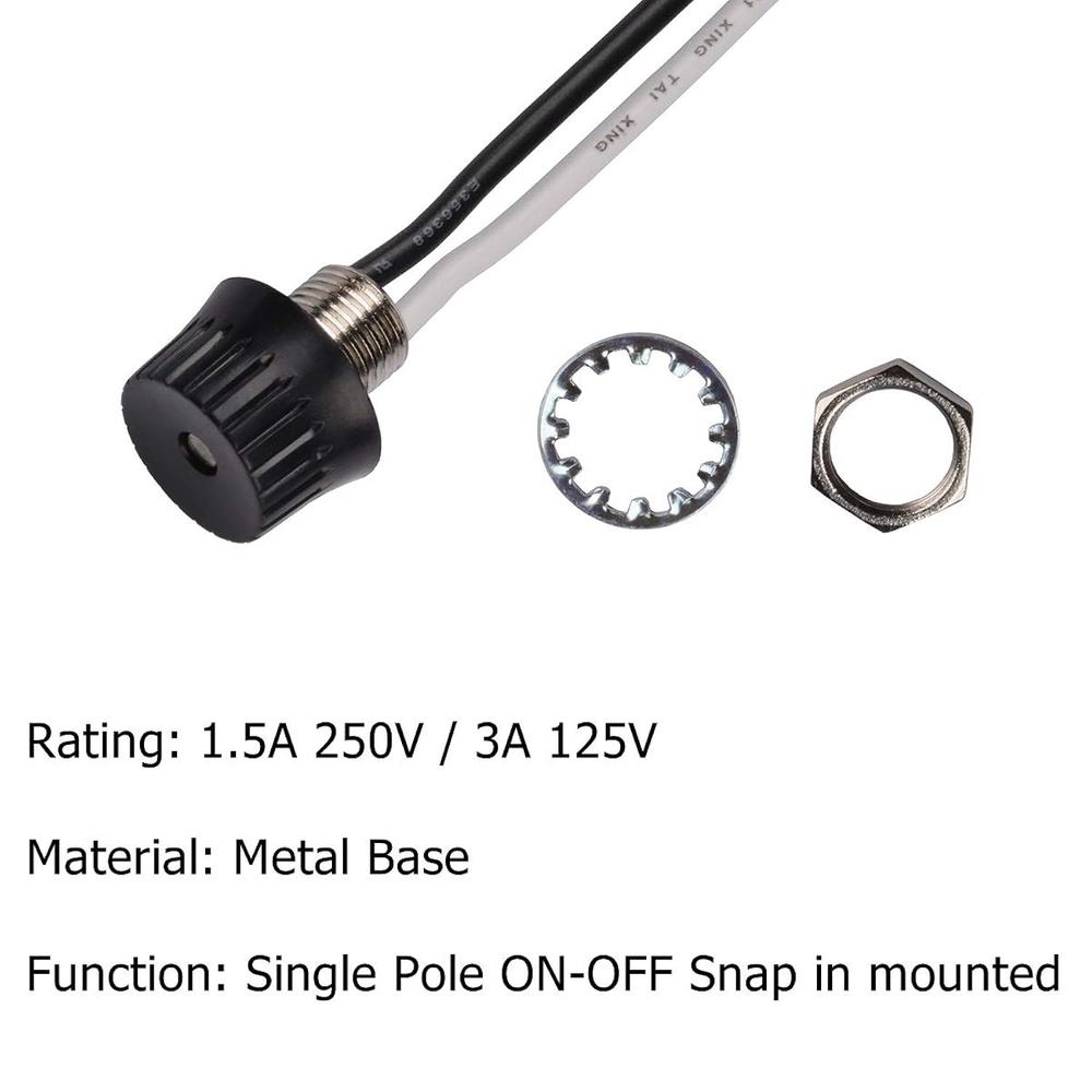 thinkstar 5-Pack Rotary Canopy Switch On/Off 1.5A 250V / 3A 125V Metal ...