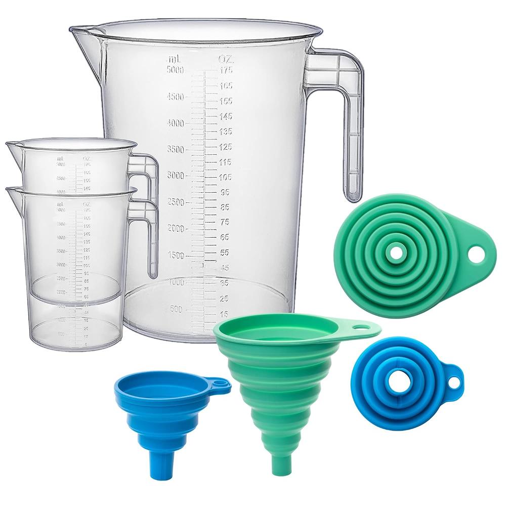 Calibration Pitcher thinkstar 5 Liter (1 Gallon) Plastic Graduated Pitcher For Measuring ...