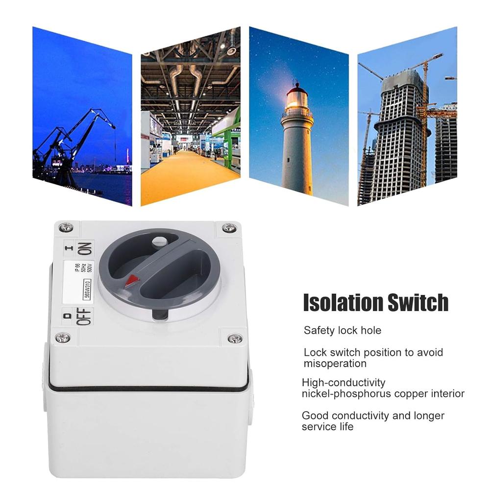 thinkstar Ip66 Waterproof Isolation Switch, 500V Outdoor Waterproof ...