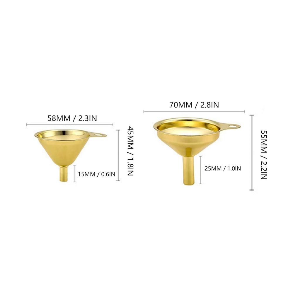 thinkstar Gold Stainless Steel Funnel, Accurate Narrow Valve Rod ...
