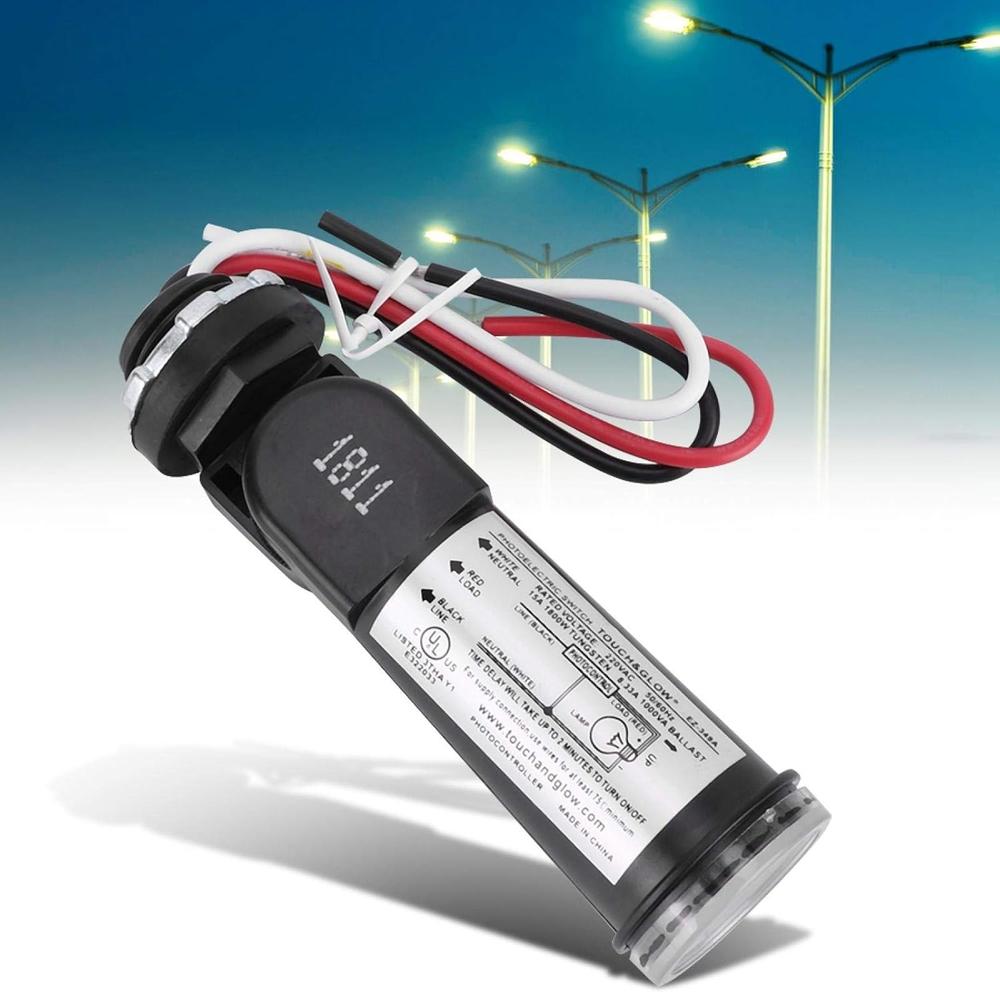 Transparent Photocell thinkstar Raintight Photoelectric Switch (Photocell) In Black With ...