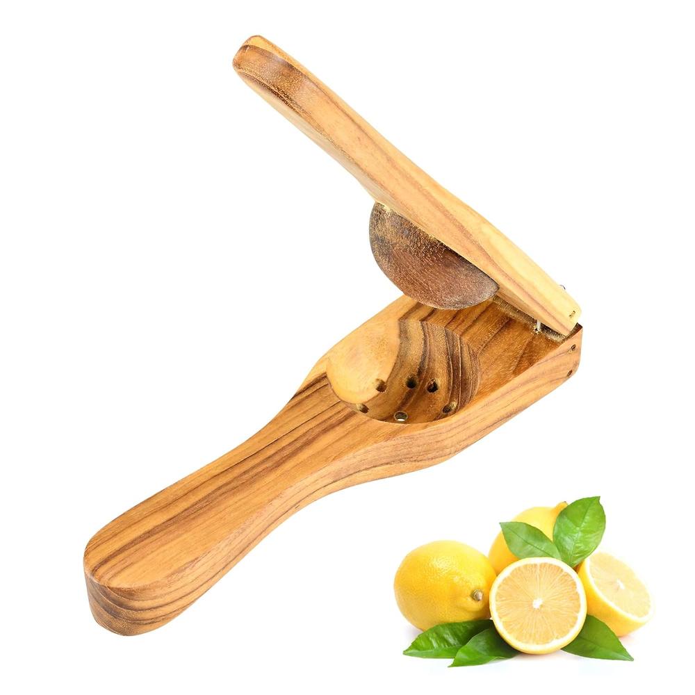 thinkstar Teak Wood Manual Lime Lemon Hand Juicer Squeezer | Lemon Muddler | Wooden Juicer | Handmade Wooden Juicer Squeezer
