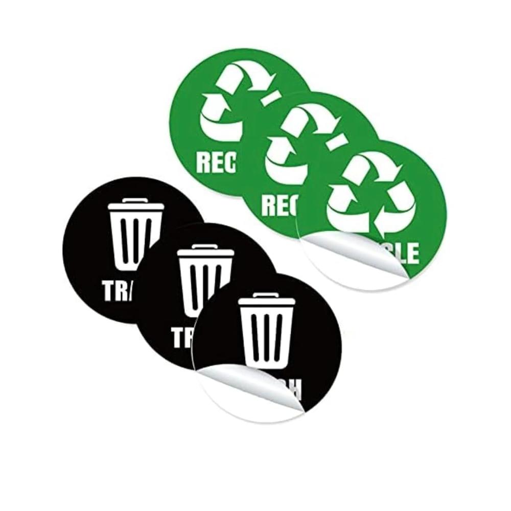 Refuse Sticker thinkstar Recycle Sticker For Trash Can - Perfect Bin Labels - 5'' By 5 ...
