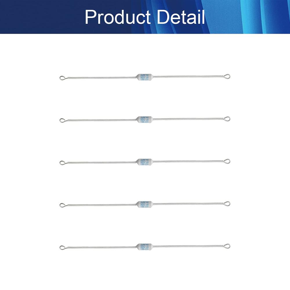 5-Piece Thermal Cutoff Fuses - 240 Degrees Celsius, DF240C, Alpha Brand, For Overheat Protection