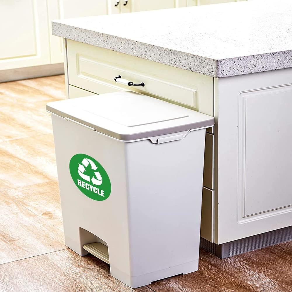 thinkstar 18Pcs Bins Recycling Stickers Garbage Classification Label ...