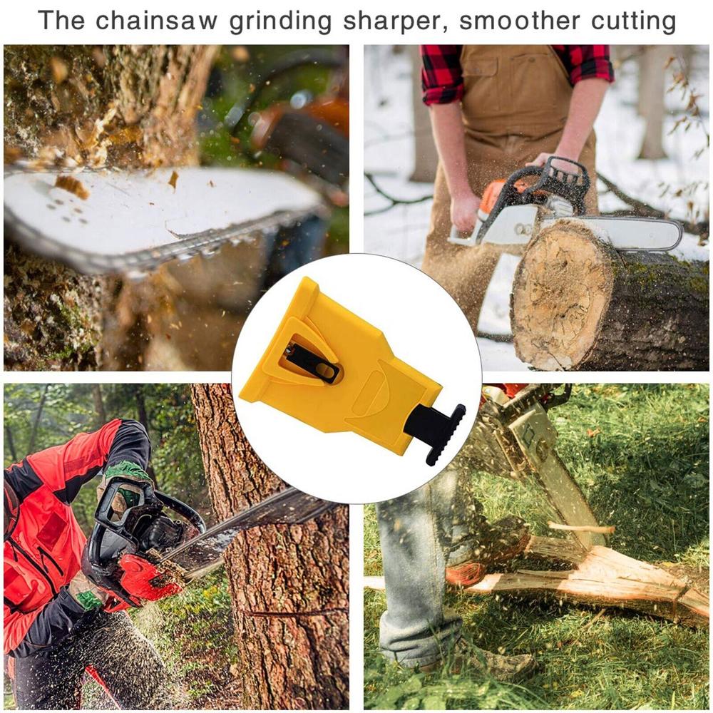 thinkstar Chainsaw Teeth Sharpener 14-20In Chain Saw Blade Bar Fast Sharpening Stone Tool