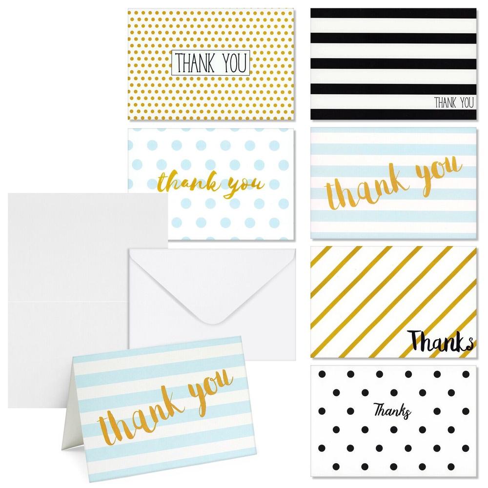 thinkstar 144-Pack Thank You Cards Bulk Thank You Notes With Envelopes 4X6 In
