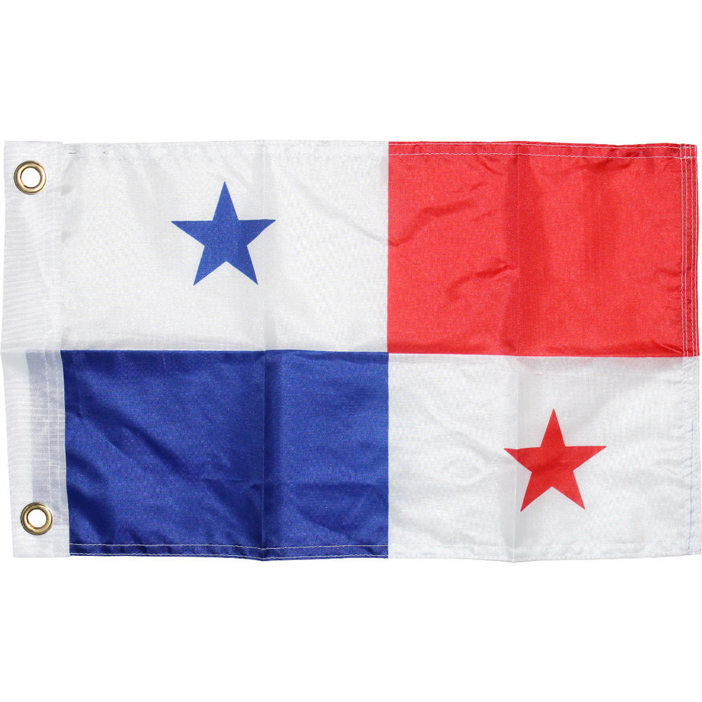 thinkstar Panama Boat Flag 12Inch X 18Inch Grommets Super Polyester Waterproof Banner