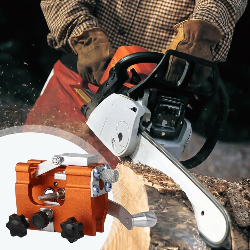 thinkstar Portable Chainsaw Sharpening Jig Sharpener Kit For 12-20" Chainsaw &Electric Saw