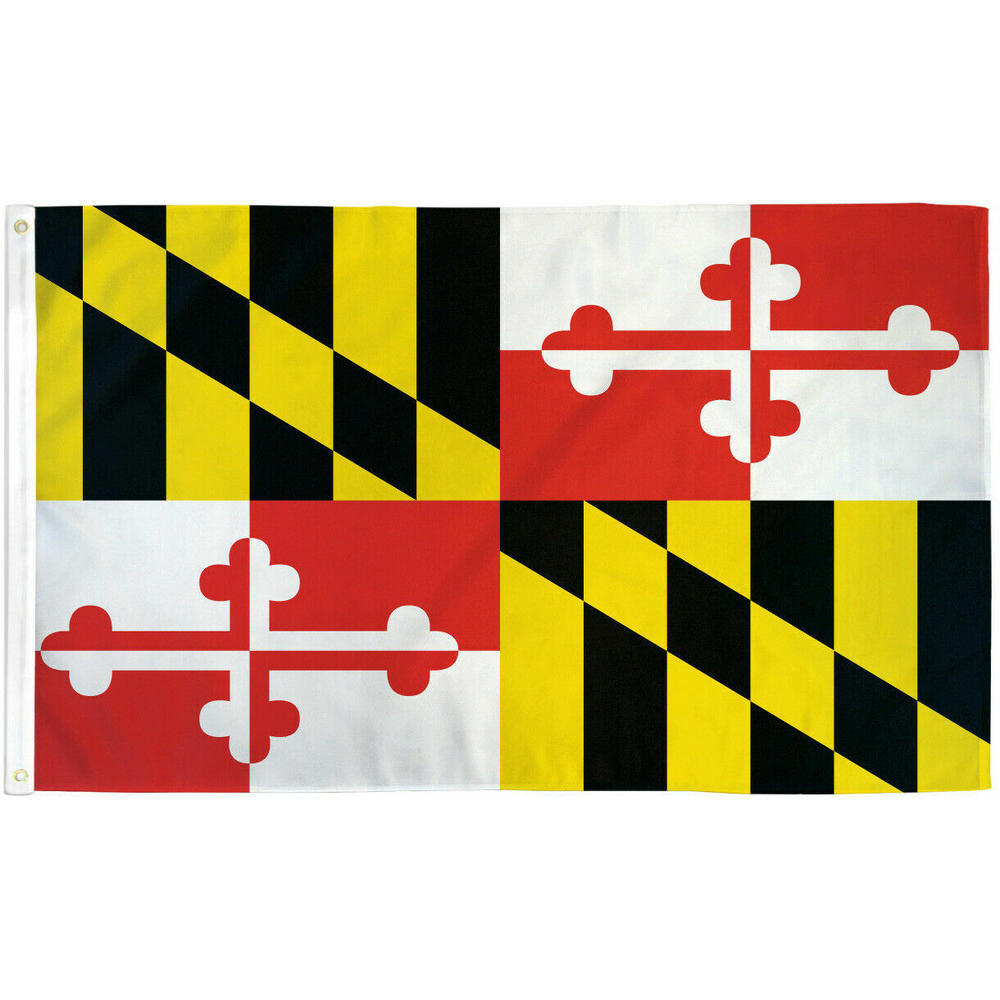 thinkstar Maryland Flag 3X5Ft Flag Of Maryland Marylander Flag Md 100D Fabric