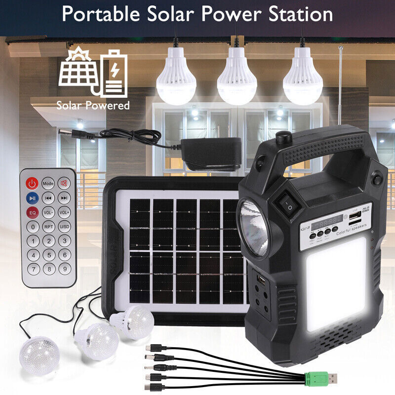 thinkstar Portable Solar Power Station Generator Rechargeable Backup Emergency Power Bank