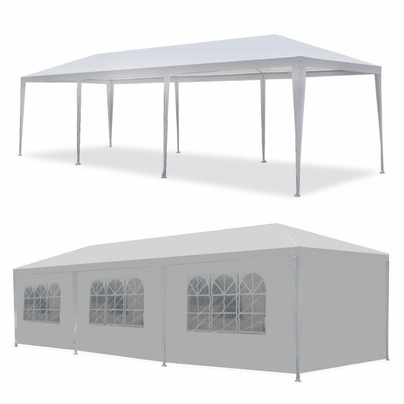 thinkstar 2X Outdoor 10X30 Canopy Party Wedding Tent Gazebo Pavilion Cater Events White