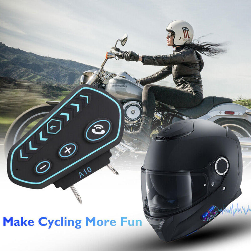 thinkstar Bluetooth 5.0 Motorcycle Helmet Intercom Headset Interphone Speaker Headphone Us