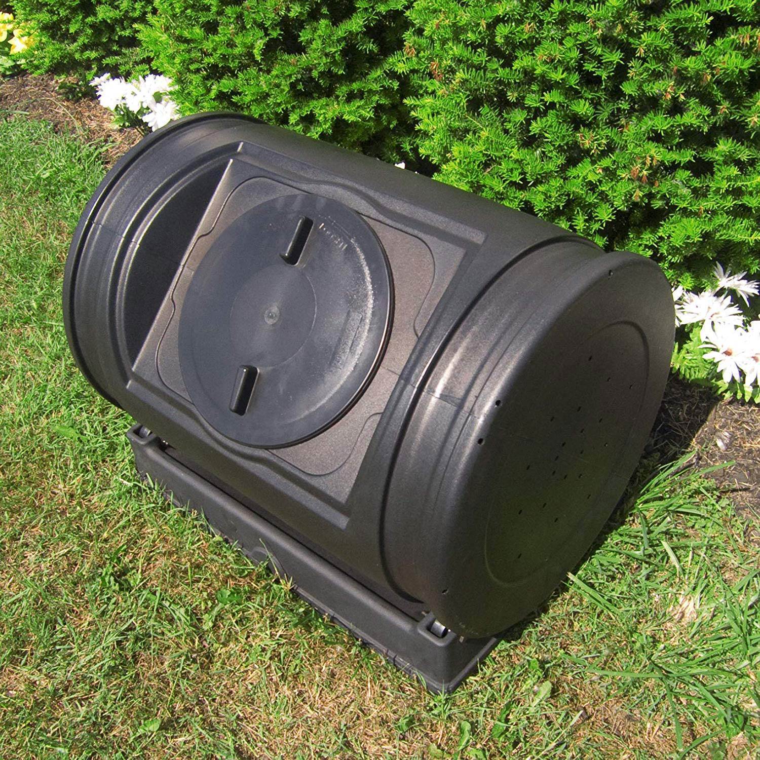 thinkstar Compost Wizard Jr Outdoor Garden Compost Bin Container Black