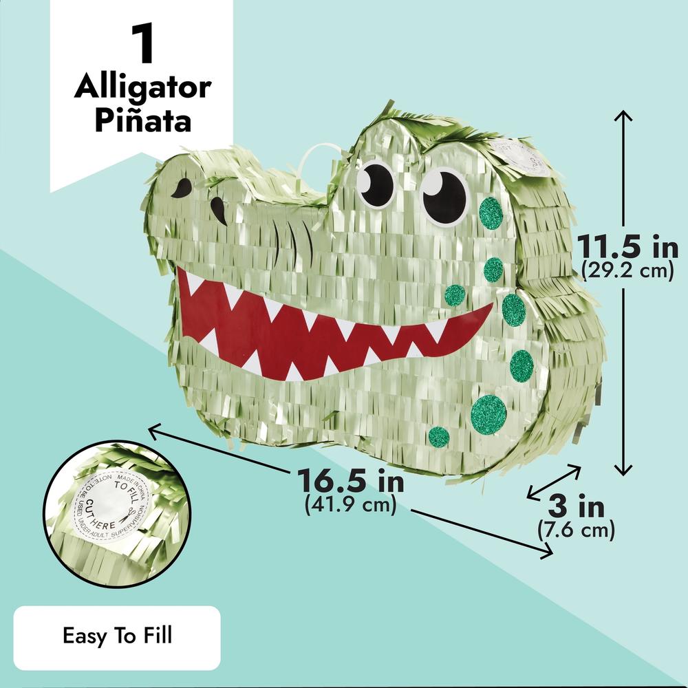 Pinata Gator thinkstar Small Alligator Pinata For Kids Safari Birthday Party ...