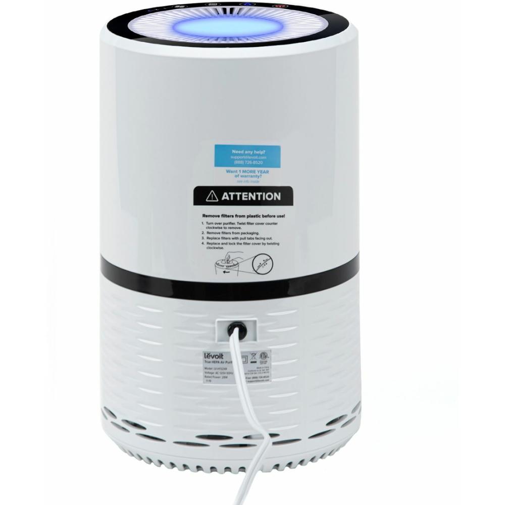 thinkstar - Aerone 129 Sq. Ft True Hepa Air Purifier With Replacement Filter - W...