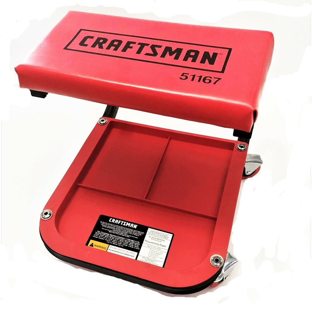CRAFTSMAN AUTOMOTIVE ROLLER SEAT MECHANIC CREEPER CHAIR ROLLING STOOL  951167