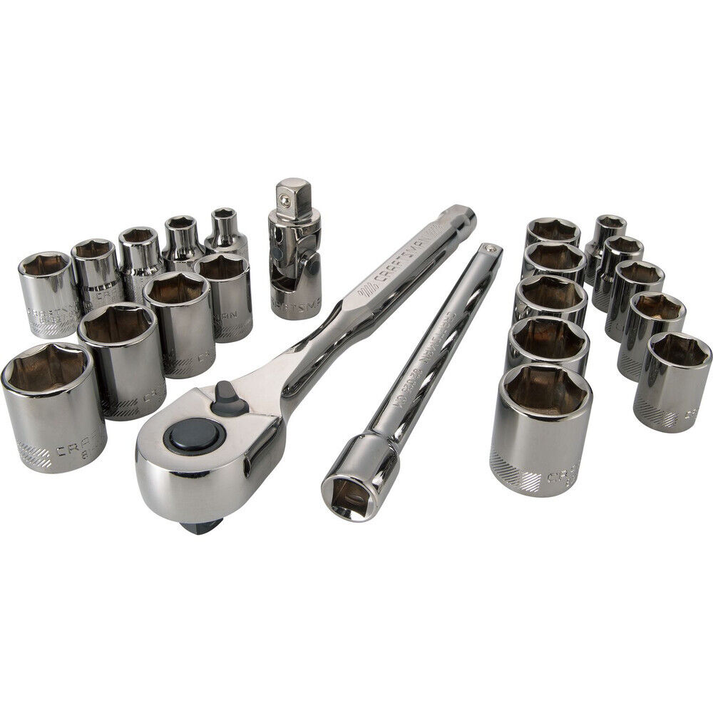 Craftsman CMMT12029Z 3/8" Gunmetal Mechanics Tool Set 22-Pc New