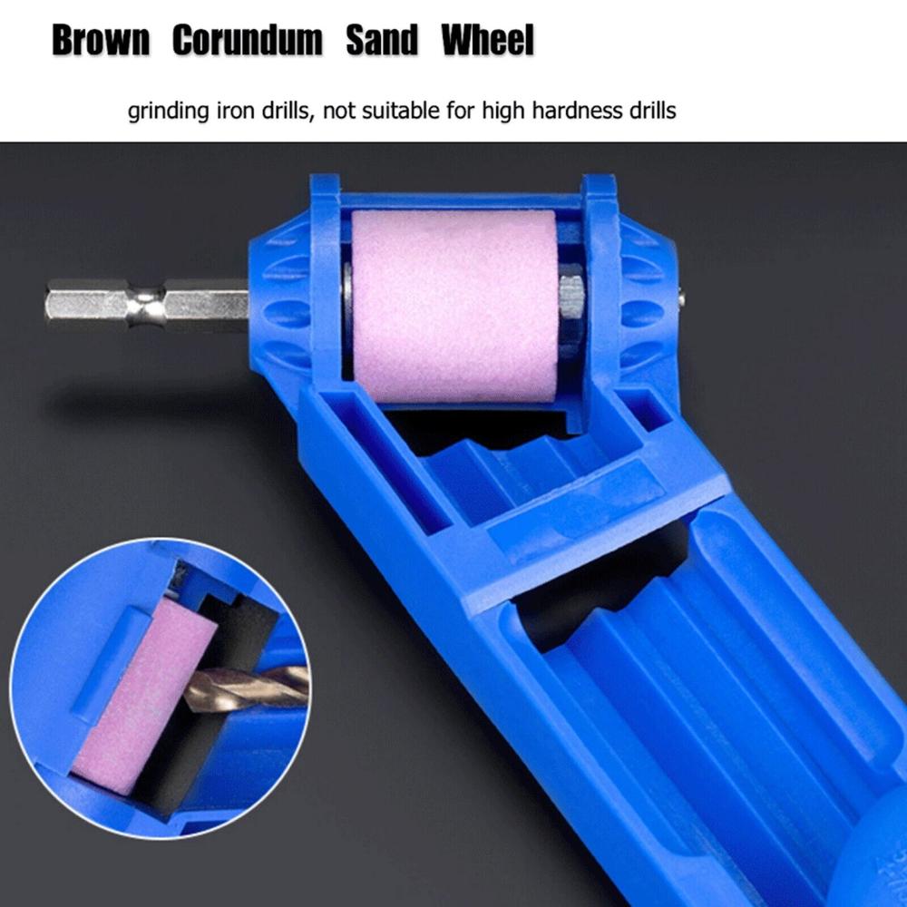 thinkstar Drill Bit Sharpener Corundum Grinding Wheel Titanium Portable Powered Tools Us