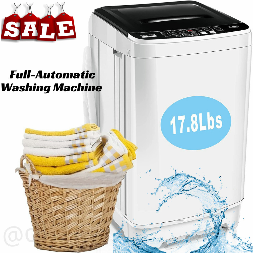 thinkstar 17.8Lbs 2-In-1 Full Auto Washing Machine Portable Compact Laundry Washer Dryer^)