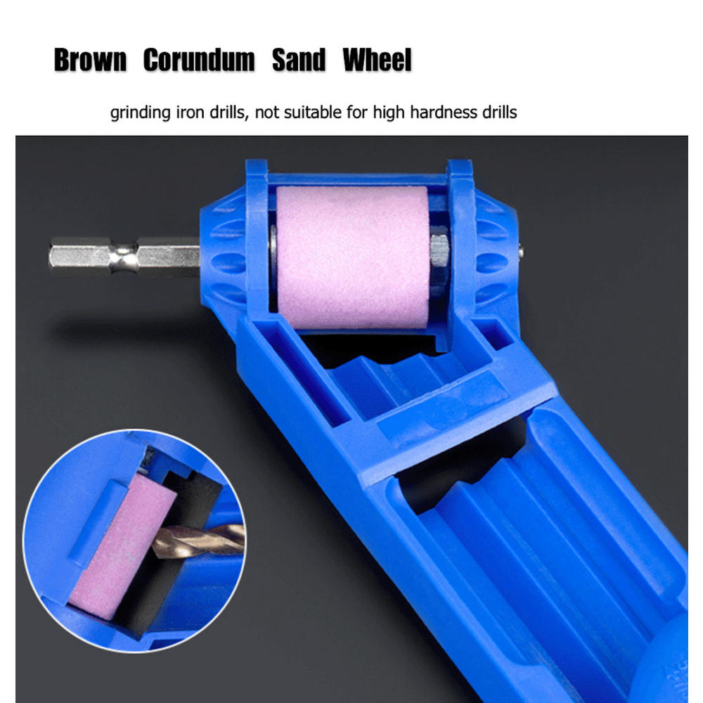 thinkstar Drill Bit Sharpener Corundum Grinding Wheel Titanium Portable Powered Tools Us