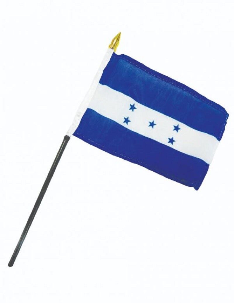 Tradewinds 4"x6" Honduras Stick Flag Table Staff Desk Table