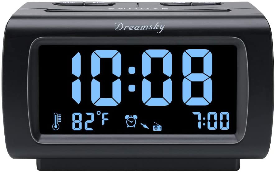 &nbsp; Digital Alarm Clock Radio Fm With Usb Port For Small, Black