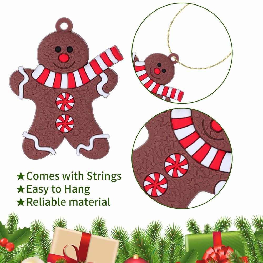 thinkstar 24 Pieces Gingerbread Ornaments For Christmas Tree Christmas Ornaments Gingerbread Christmas Decor Christmas Tree Decora…