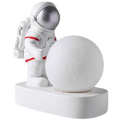 thinkstar Spaceman 3D Moon Lamp Astronaut Led Table Lamp Wireless Bedside Lamp For Home Bedroom Kids Boys Birthday Xmas Gifts, Sil…