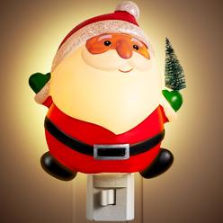 thinkstar Christmas Night Lights Plug Into Wall, Santa Night Light With Manual Switch, 360 Degree Swivel Plug, Xmas Night Light Pl…