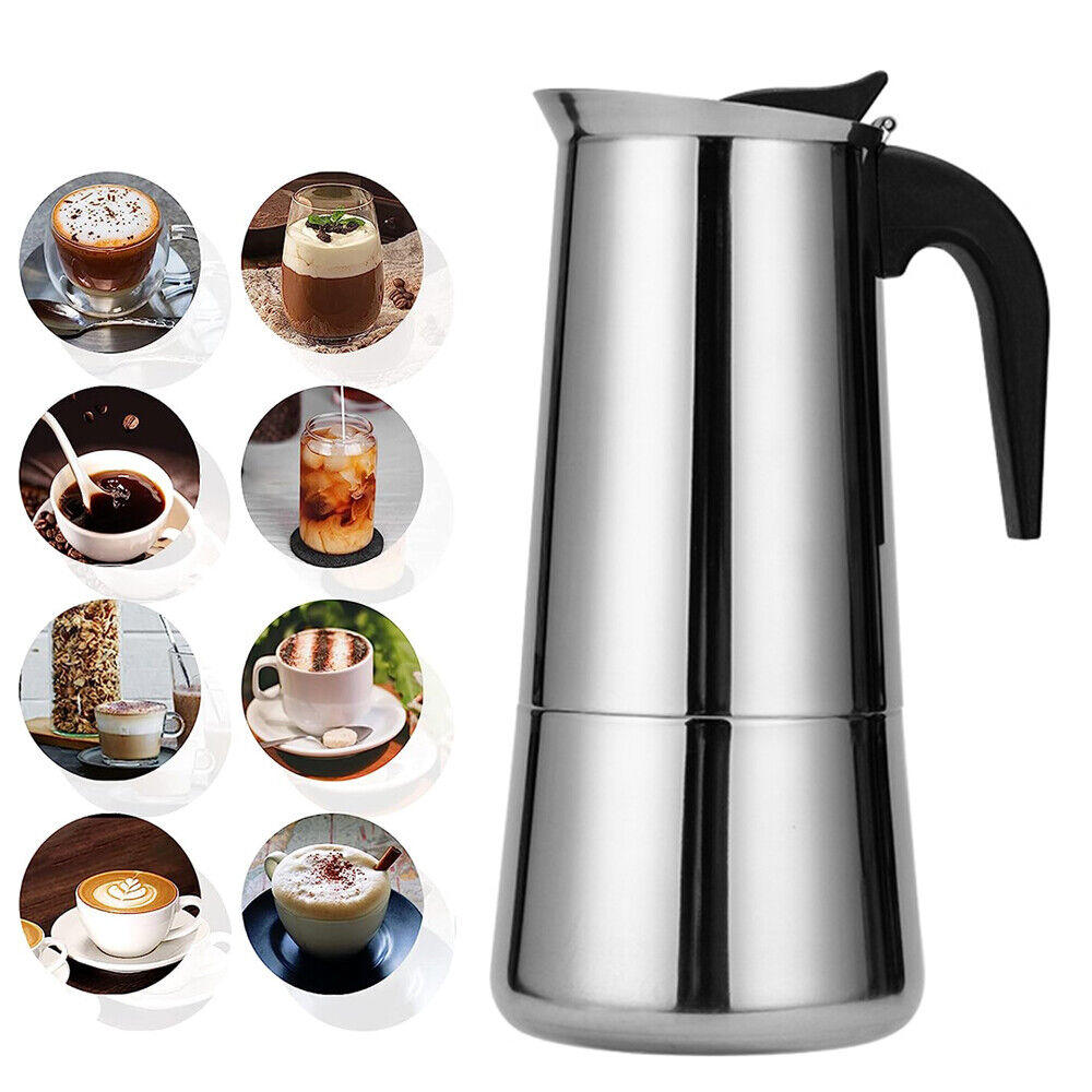 thinkstar Electric Coffee Percolator Maker 12 Cups/20Oz Camping Stovetop Coffee Pot Q2H7
