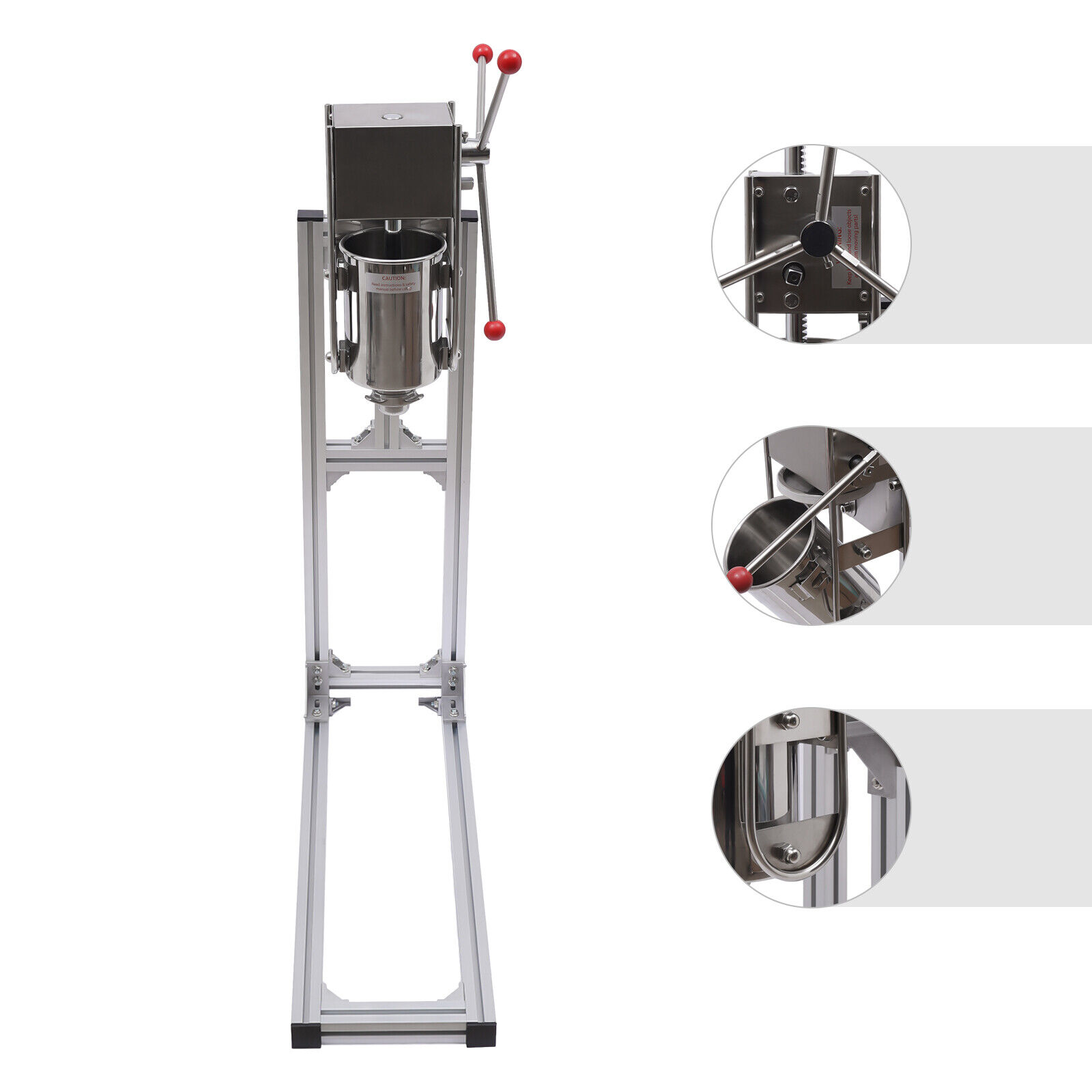thinkstar Heavy Duty 3L Vertical Manual Spanish Churro Maker Machine Stainless Steel Unit