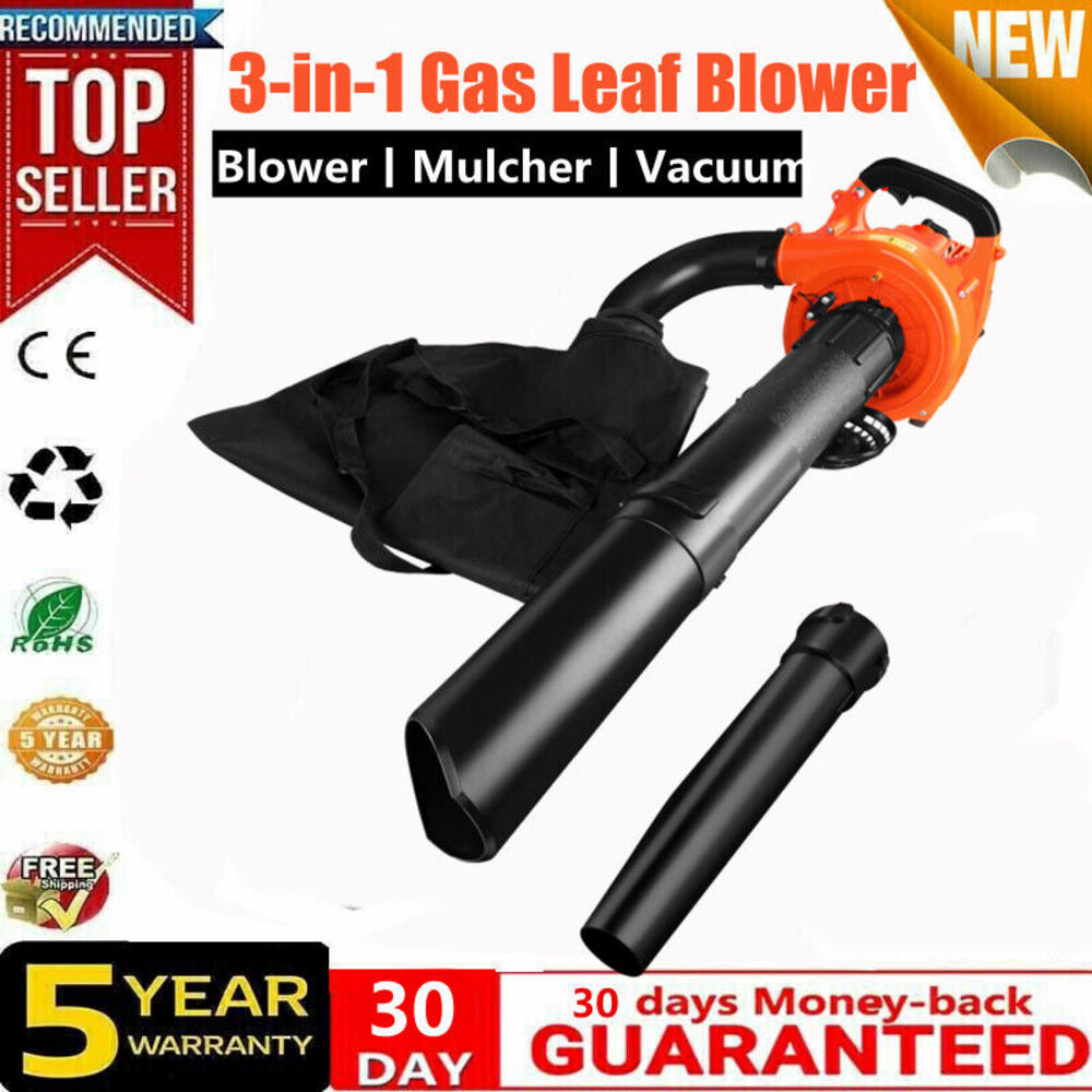 thinkstar Gas Powered Leaf Blower 3-In-1 Handheld Leaf Blower, Vacuum , Mulcher , Shredder
