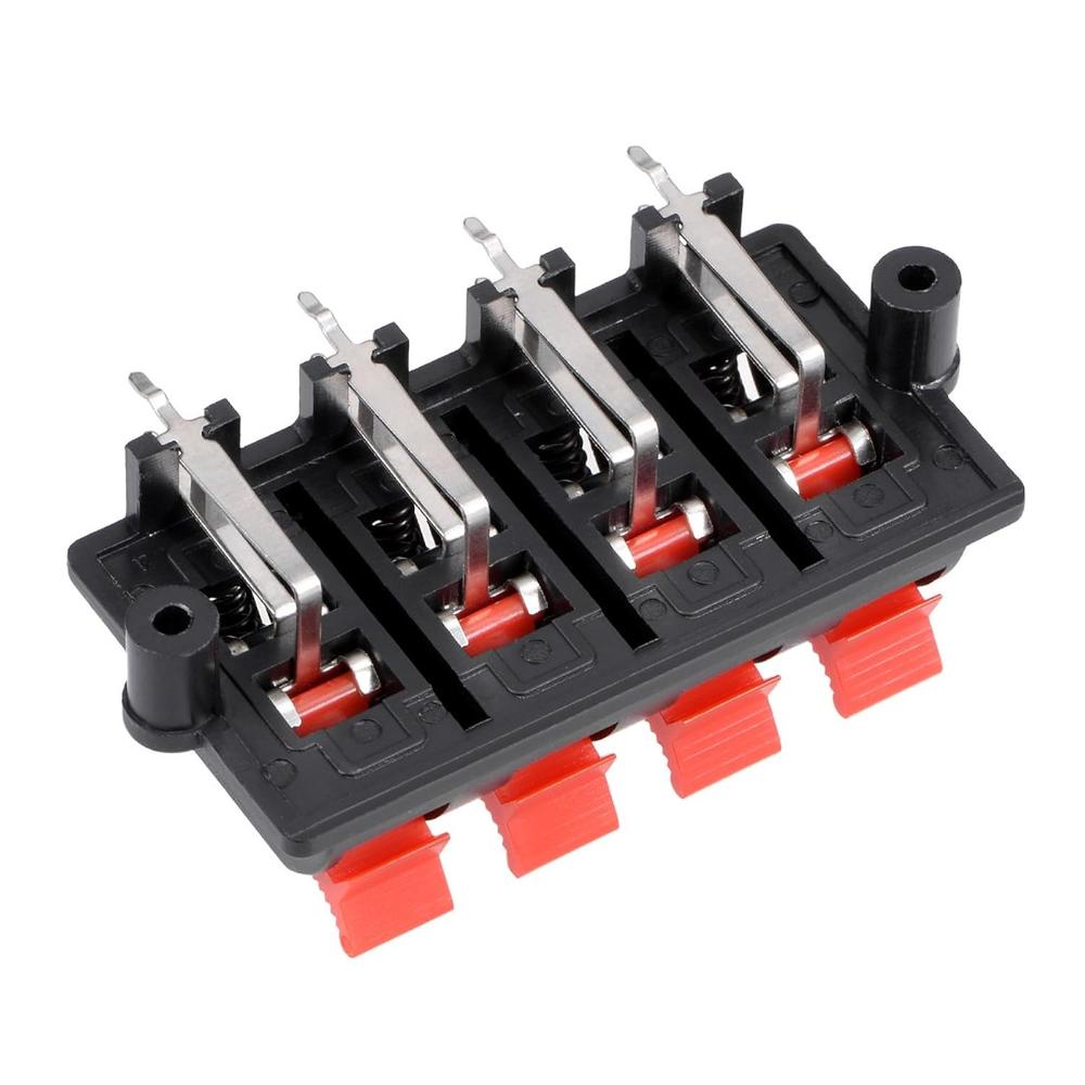 Connector Socket Spring uxcell 3pcs 8 Way Jack Socket Spring Push Release Connector Speaker ...