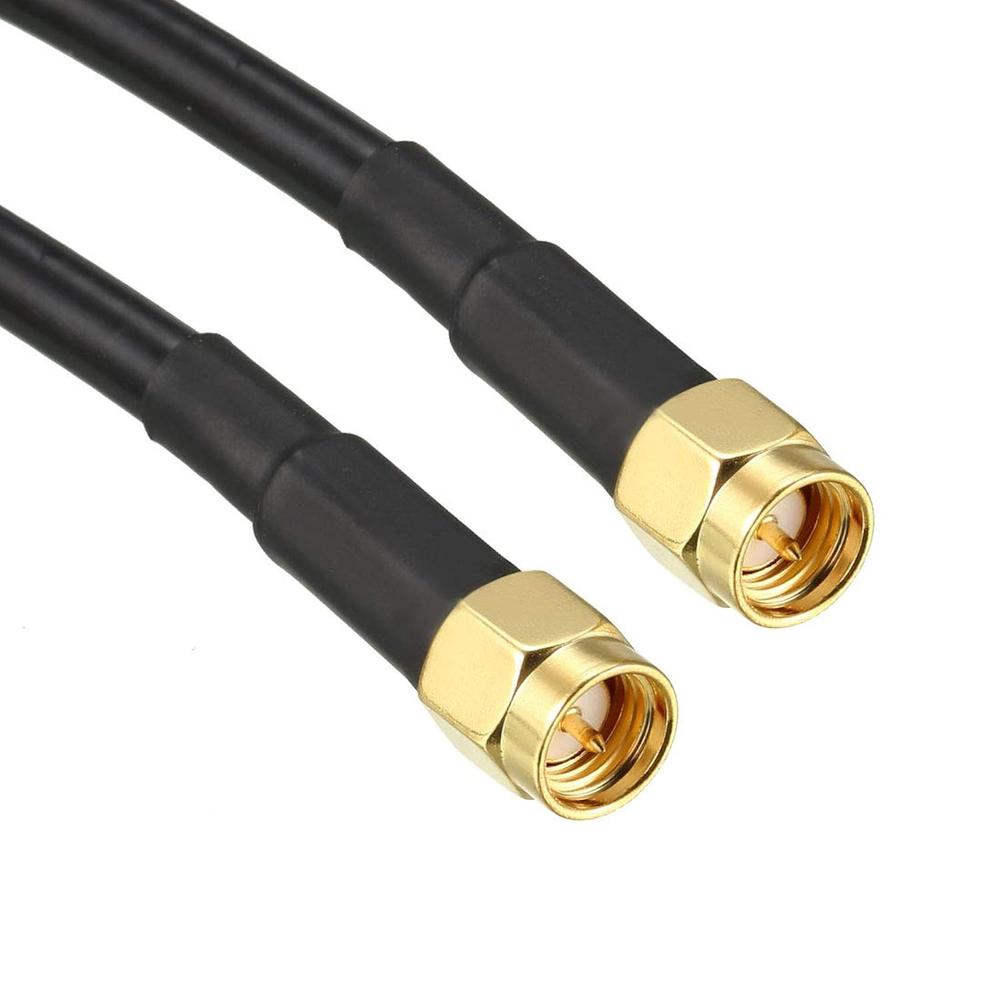 uxcell Antenna Extension Cable SMA Male to SMA Male Coaxial Cable RG58 50 Ohm 6 ft 2pcs