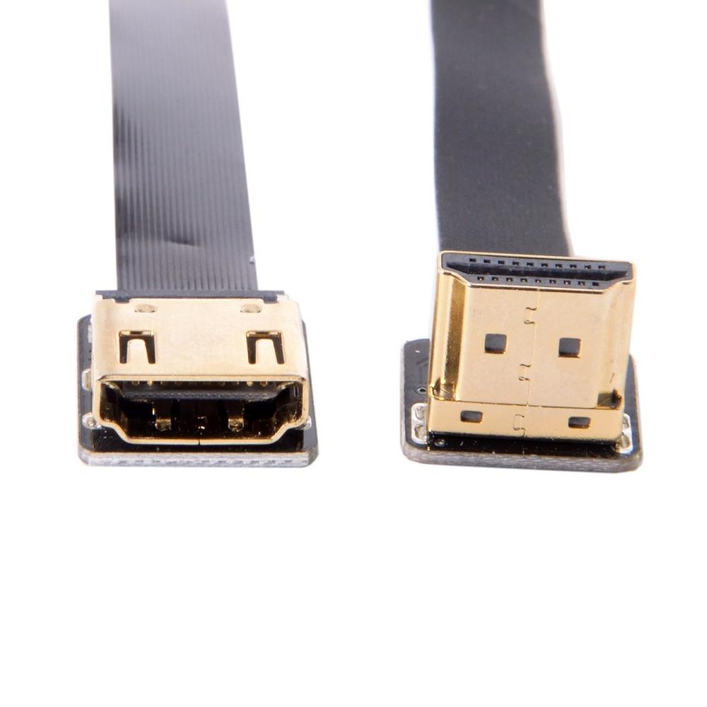 cablecc Type-D Micro HDMI 1.4 Male naar HDMI Vrouwelijke Port Savers Tegenover U Vorm Terug 360 Graden Down Hoekige Uitbreiding Adapter Converter cablecc Type-D Micro HDMI 1.4 Male naar HDMI Vrouwelijke Port Savers Tegenover U Vorm Terug 360 Graden Down Hoekige Uitbreiding Adapter Converter
