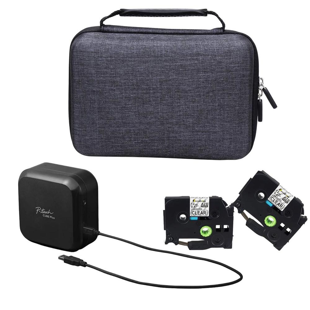 thinkstar Hard Storage Carry Travel Case For Brother P-Touch Cube Plus Pt-P710Bt Versatile Label Maker